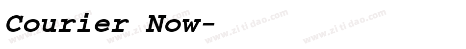 Courier Now字体转换
